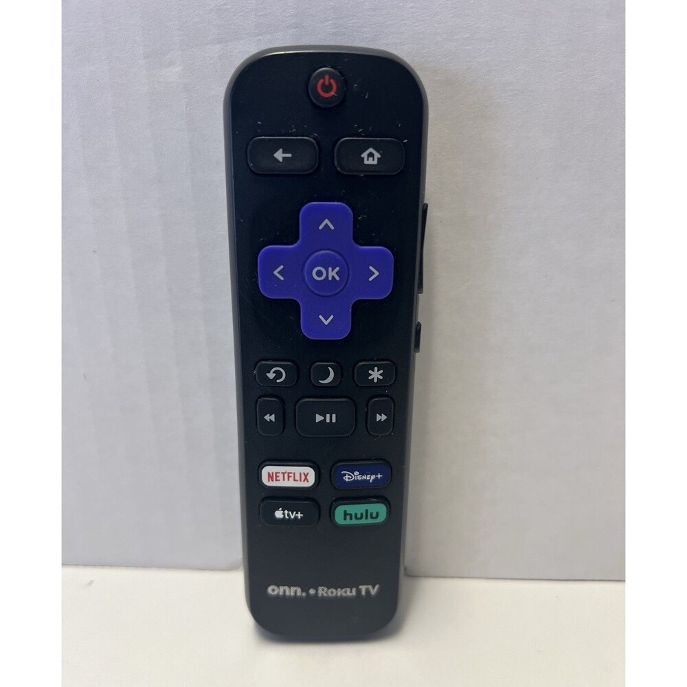 onn. Wireless Roku TV Remote Control Black/Purple MPN 3226001051